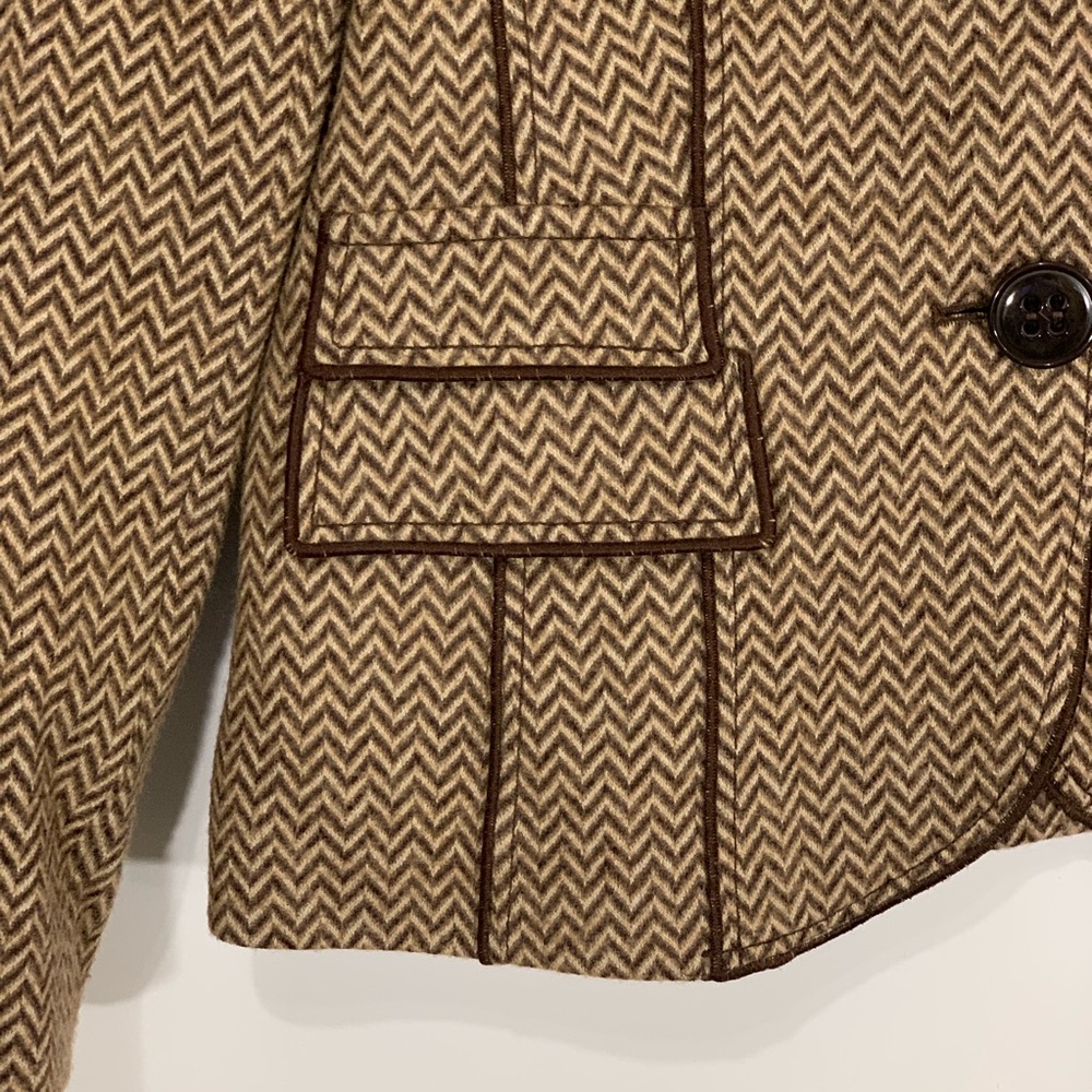 Basler Herringbone Pattern Blazer - image 3